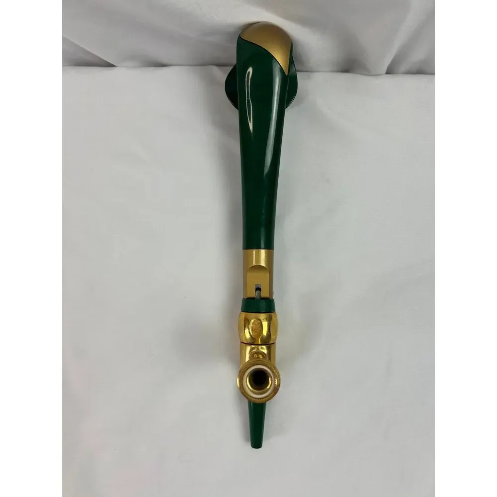 Caffrey's Irish Ale Beer Tap Faucet Swan Neck Green Gold Pub Breweriana